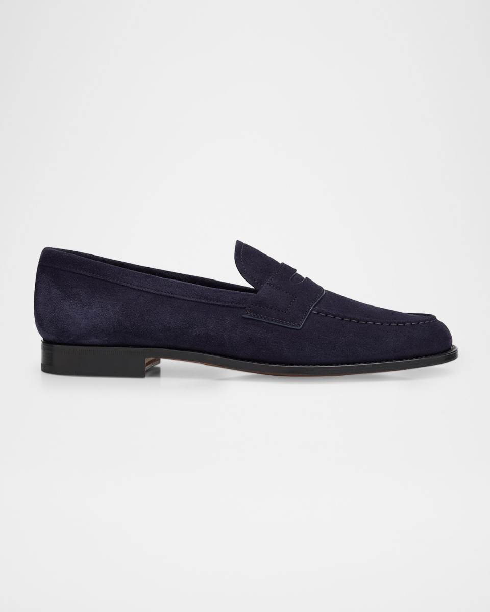 Heswall Suede Penny Loafers